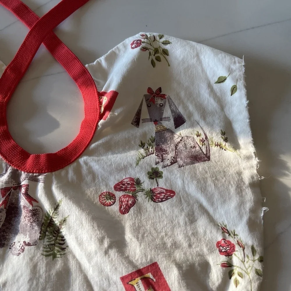 Bib Apron Smock Handmade Child's Baby Cotton Vintage